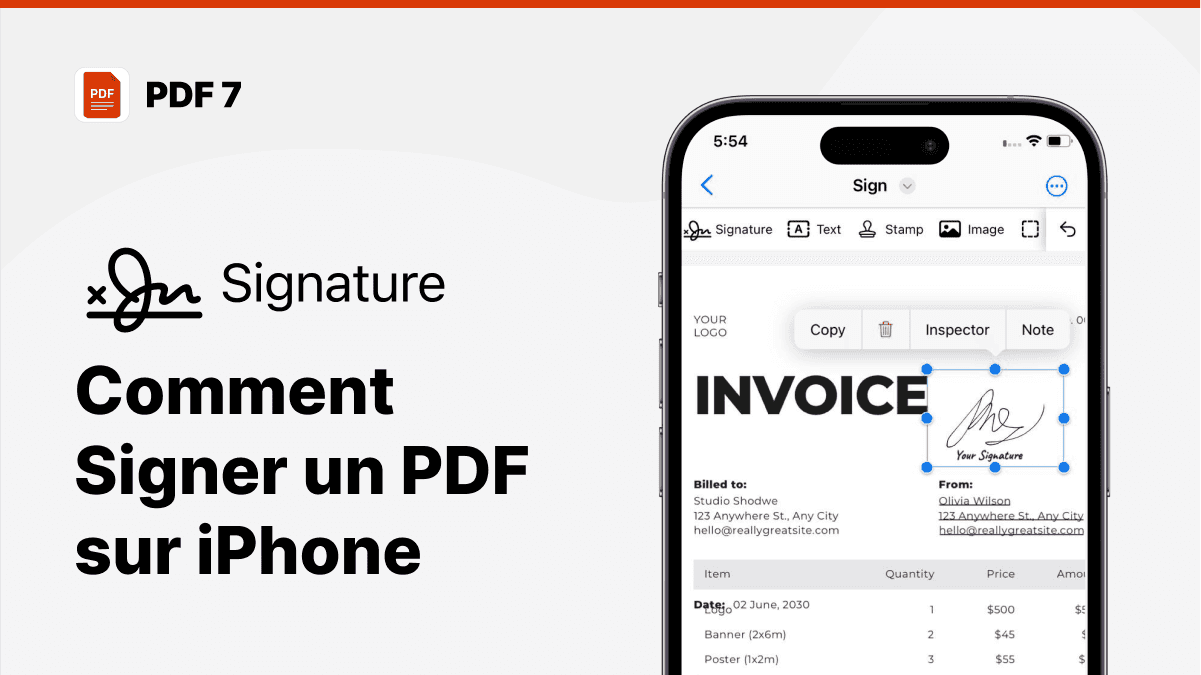 comment signer un pdf sur iphone