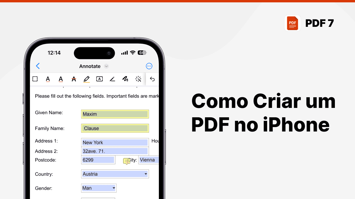 como fazer pdf no iphone