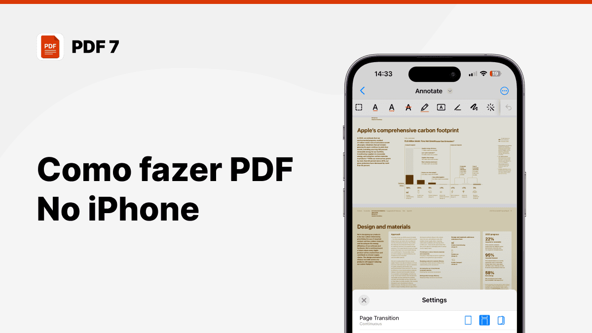 como fazer pdf no iphone