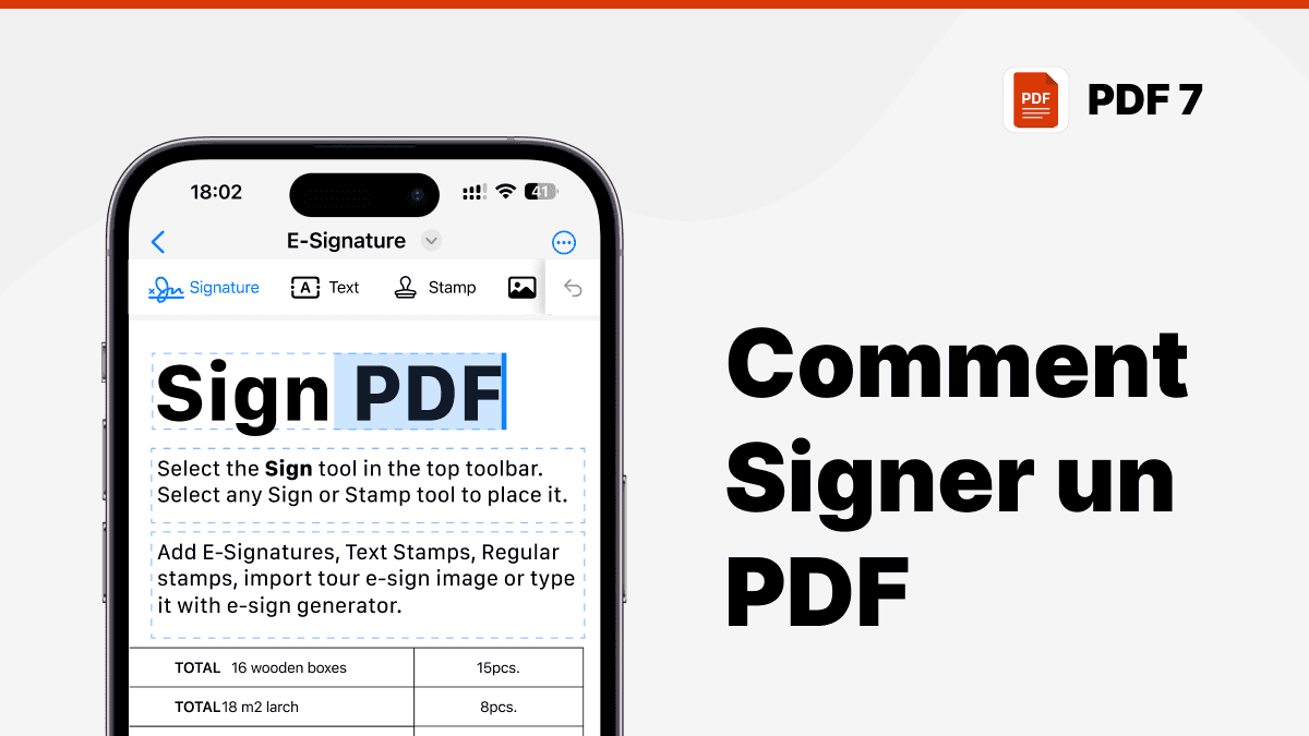 signer un document pdf iphone