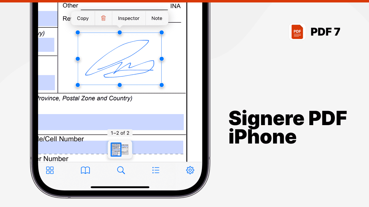 signere pdf iphone
